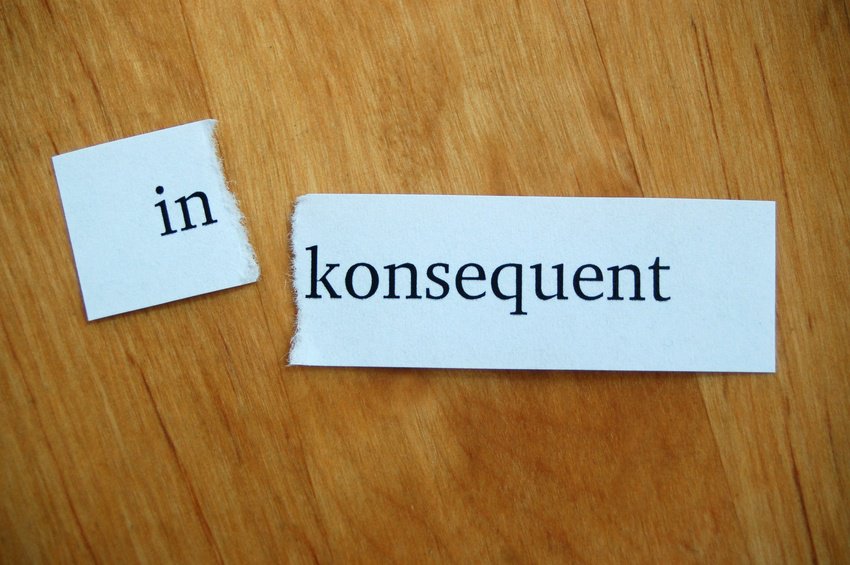konsequent, konsequenz, inkosequent, lernen